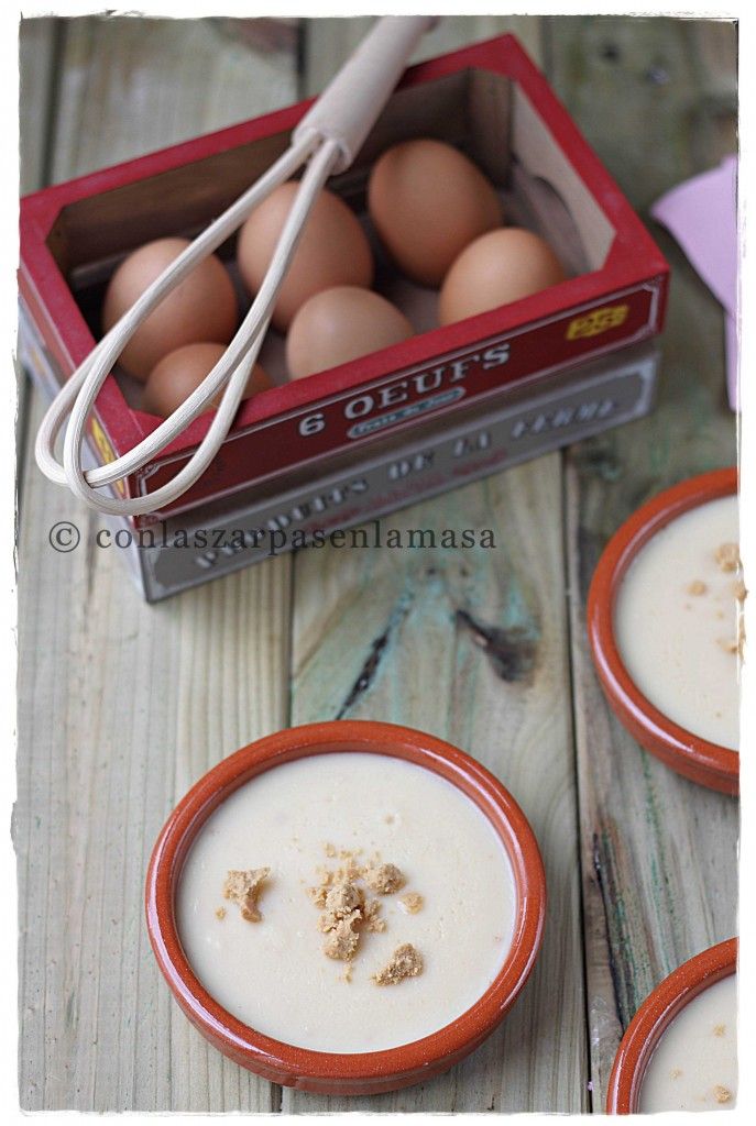 Natillas de turrón {by Paula, Con las Zarpas en la Masa}