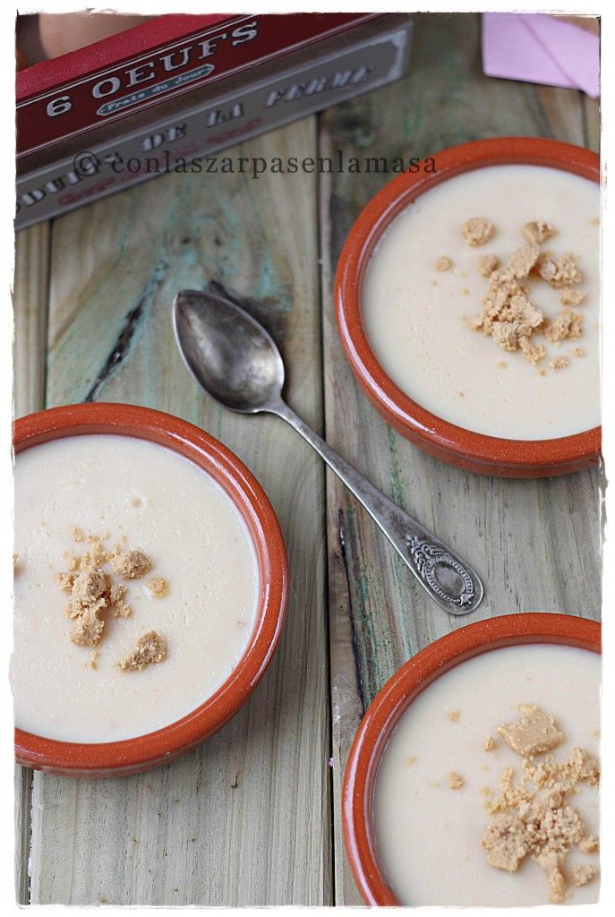 Natillas de turrón {by Paula, Con las Zarpas en la Masa}