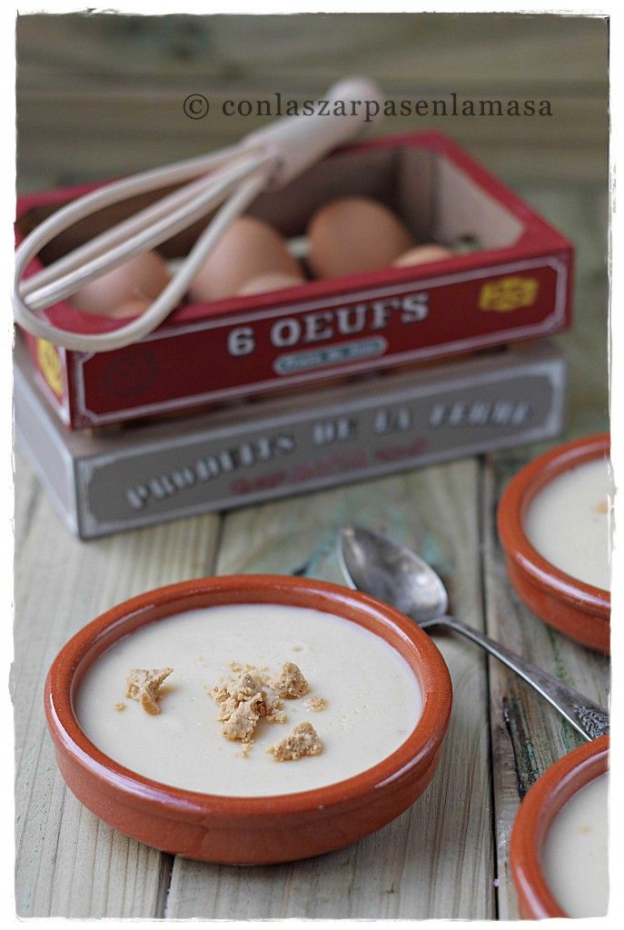 Natillas de turrón {by Paula, Con las Zarpas en la Masa}