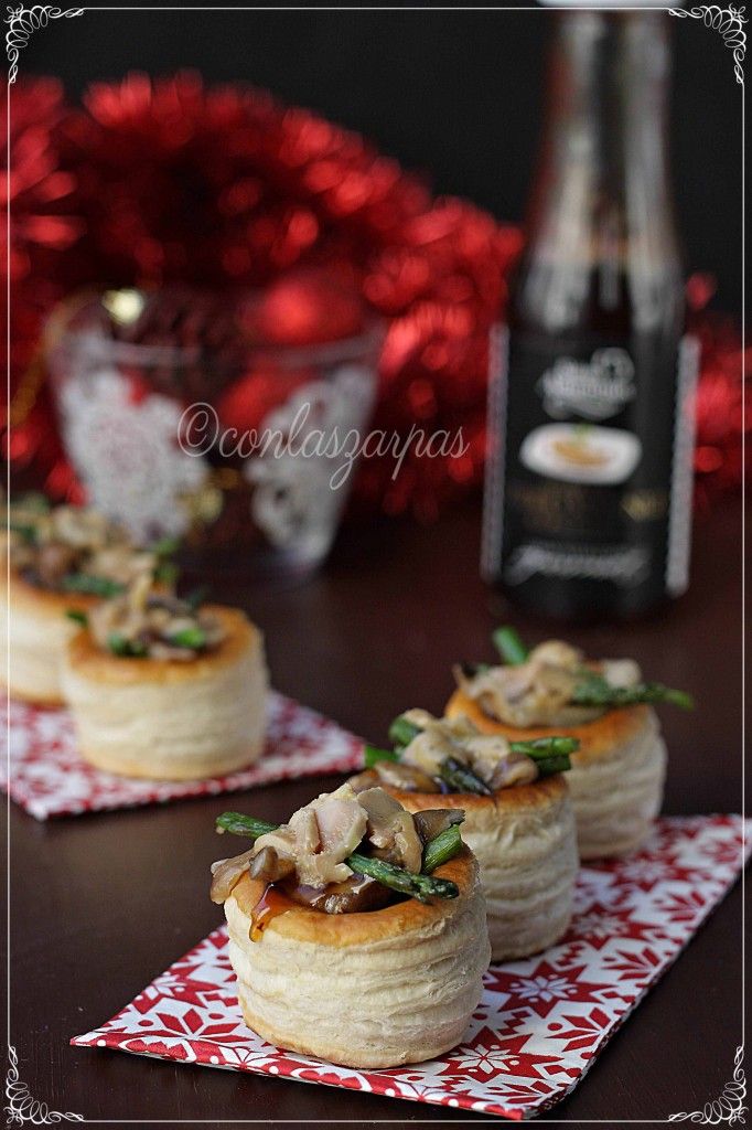 Volovan de setas, trigueros y foie con salsa de Pedro Ximénez {by Paula, Con las Zarpas en la Masa}