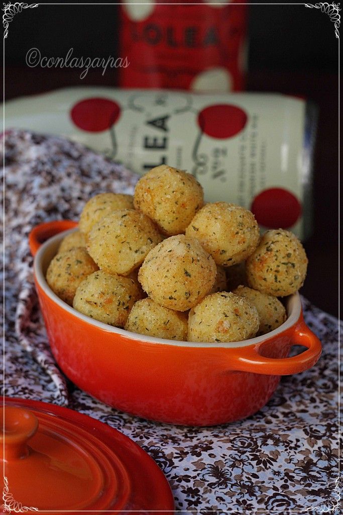 Bolitas de patata y parmesano {by Paula, Con las Zarpas en la Masa}