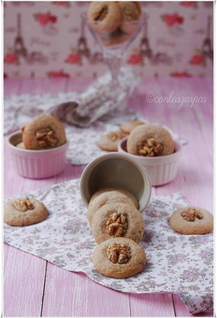 Galletas de canela y nueces {by Paula, Con las Zarpas en la Masa}