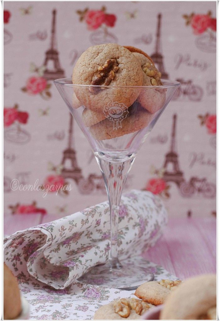 Galletas de canela y nueces {by Paula, Con las Zarpas en la Masa}