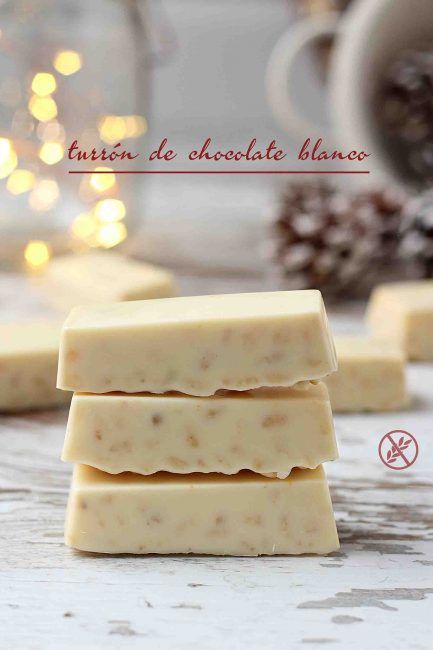 Turrón de chocolate blanco