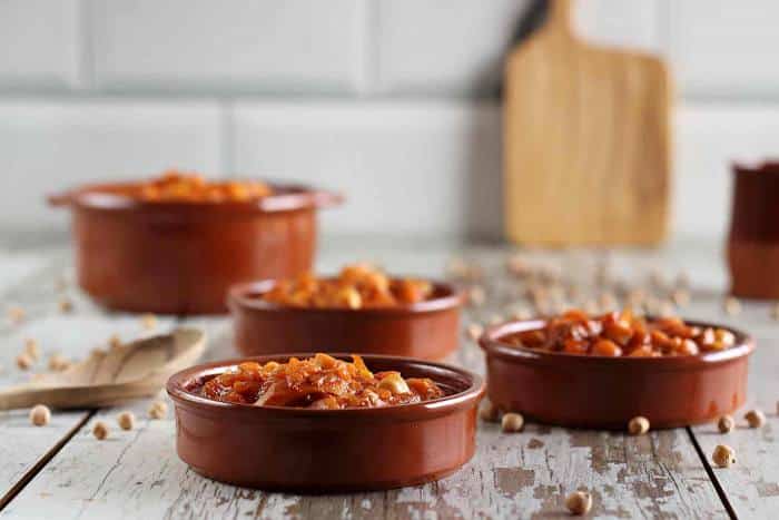Garbanzos con setas