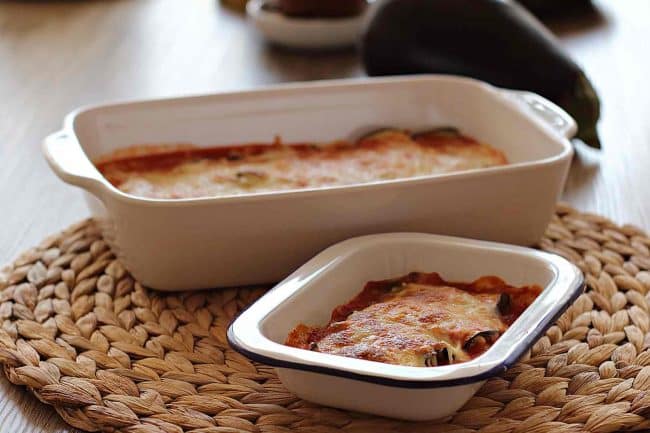 Canelones de berenjena