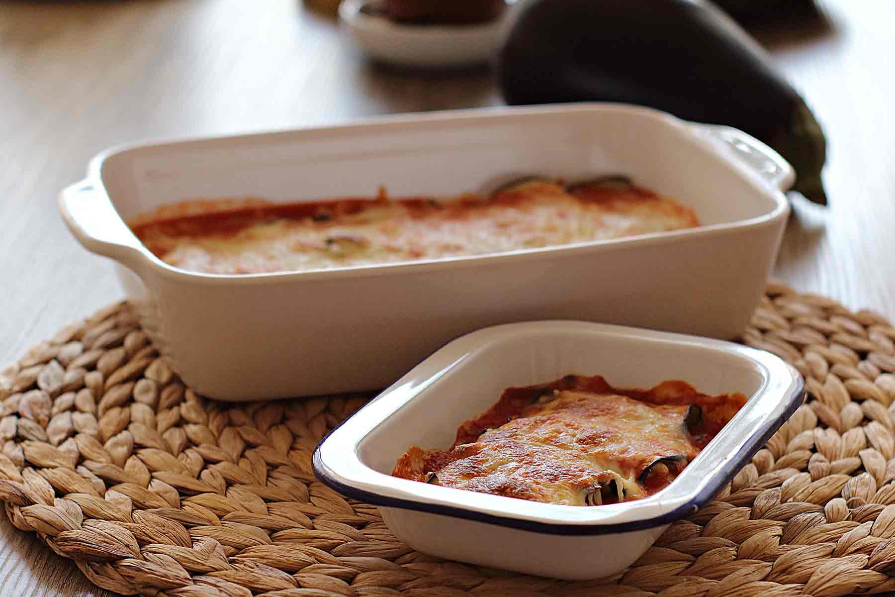 Canelones de berenjena