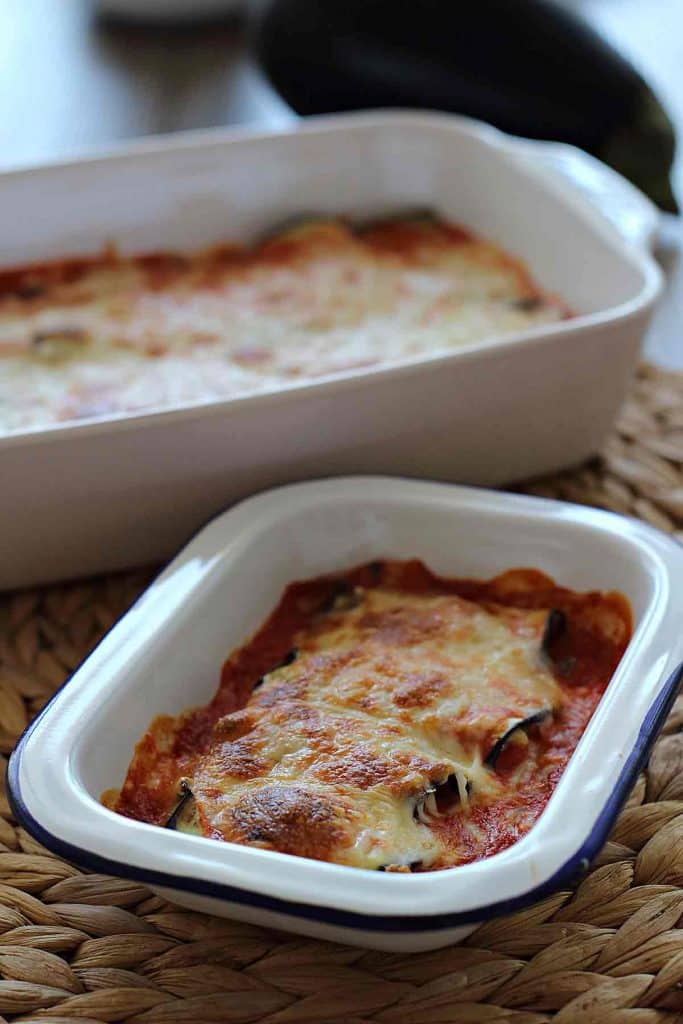 Canelones de berenjena