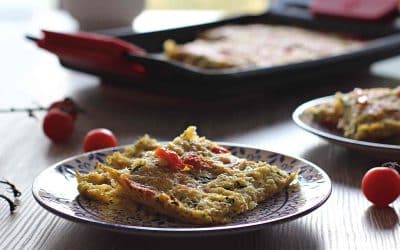 Focaccia sarda de calabacín