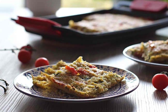 Focaccia sarda de calabacín